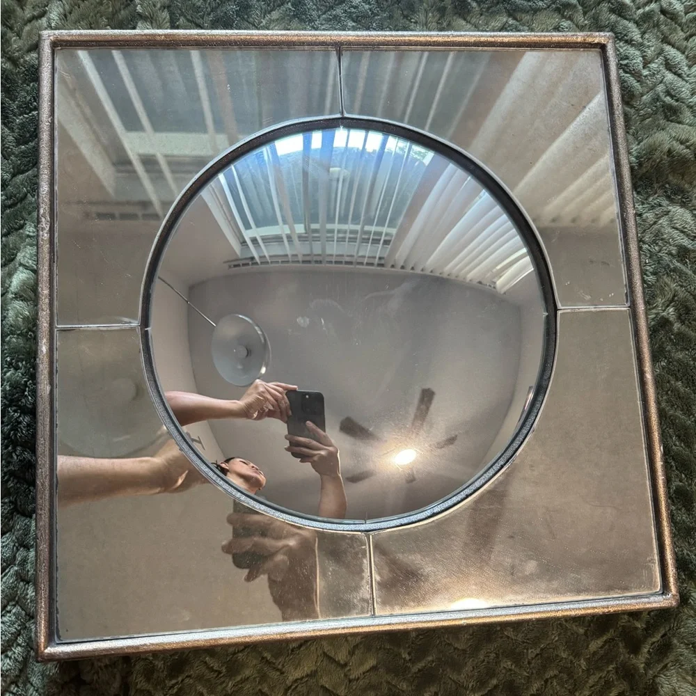 Uttermost Antique Champagne Leaf Savio Squares Set Of 2 Mirrors Elegant